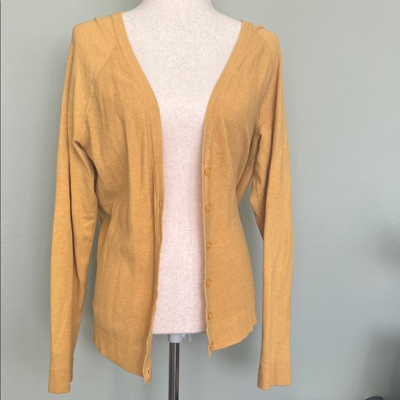 Merona Women's Yellow Cardigan Sweater - Picture 7 of 7